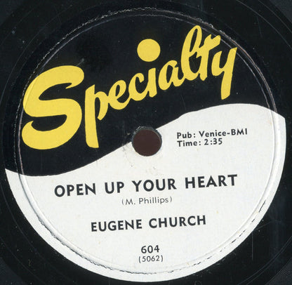 Eugene Church : Open Up Your Heart / How Long (Shellac, 10")