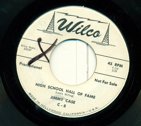 Jimmy Case : High School Hall Of Fame (7", Promo)