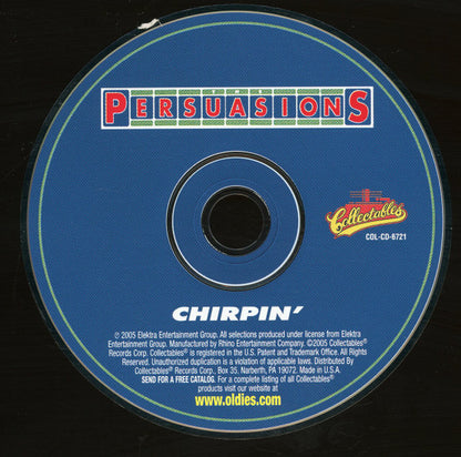 The Persuasions : Chirpin' (CD, Album, RE)
