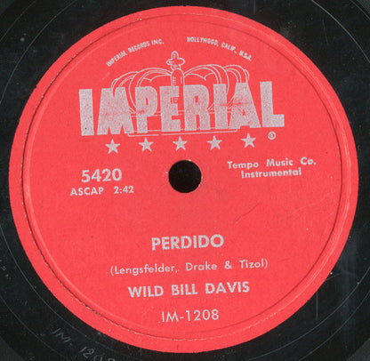 Wild Bill Davis : Crosstown / Perdido (Shellac, 10")