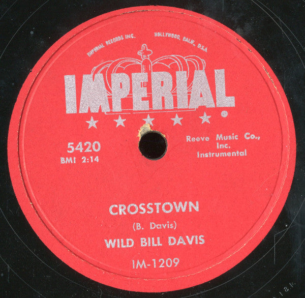 Wild Bill Davis : Crosstown / Perdido (Shellac, 10")