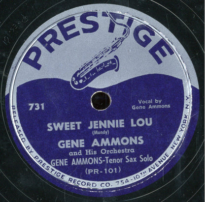 Gene Ammons Quartet / Gene Ammons And His Orchestra : I Can't Give You Anything But Love / Sweet Jennie Lou (Shellac, 10")