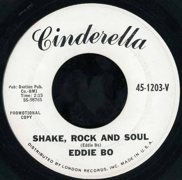 Eddie Bo : Shake, Rock And Soul / Reassure Me (7", Promo)