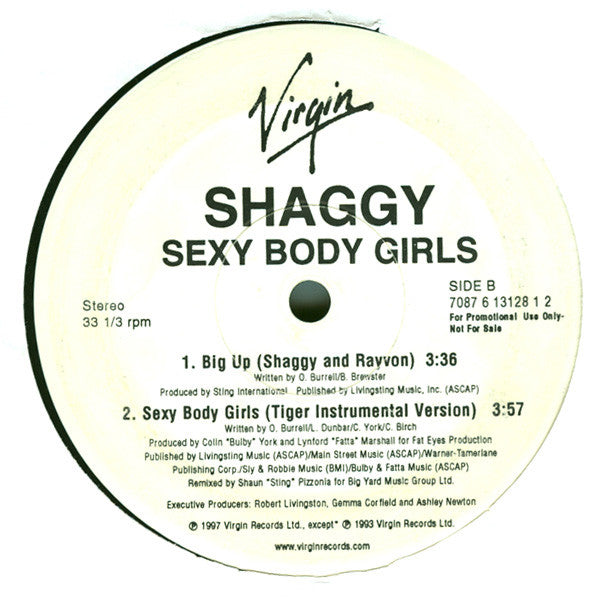 Shaggy : Sexy Body Girls (12", Promo)
